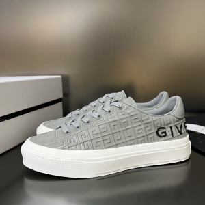 Givenchy G4 Gray Leather Sneakers