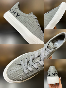 Givenchy G4 Gray Leather Sneakers