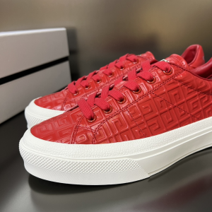 Givenchy G4 Red Leather Sneakers