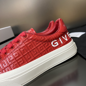 Givenchy G4 Red Leather Sneakers