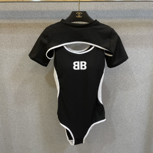 Balenciaga Black Cotton One Pieces Swimsuit Bikini Balenciaga Black Cotton One Pieces Swimsuit Bikini