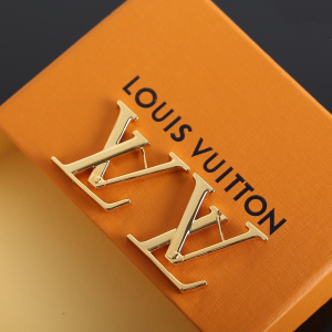 Louis Vuitton Macro Gold LV Earrings