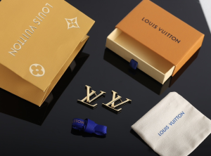 Louis Vuitton Macro Gold LV Earrings