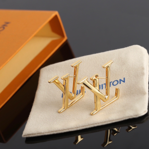 Louis Vuitton Macro Gold LV Earrings