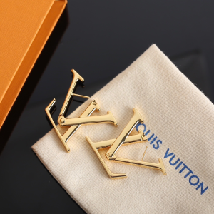 Louis Vuitton Macro Gold LV Earrings