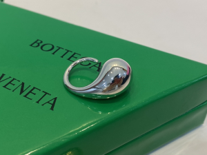Bottega Veneta Drop Rings Silver