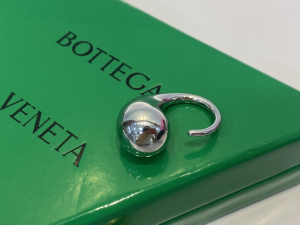 Bottega Veneta Drop Rings Silver
