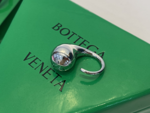 Bottega Veneta Drop Rings Silver