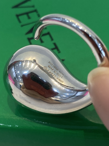 Bottega Veneta Drop Rings Silver