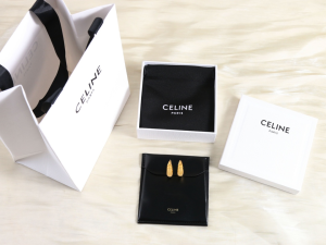 Celine Large Triomphe Gold Earrings