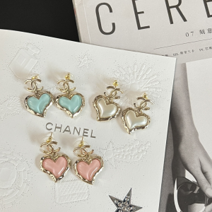 Chanel CC Heart Earrings