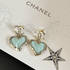 Chanel CC Heart Earrings