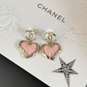 Chanel CC Heart Earrings