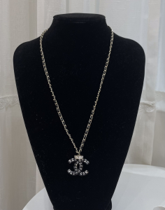 Chanel CC Logo Pendant Chain Necklaces