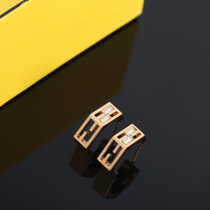 Fendi Baguette FF Crystal Earrings
