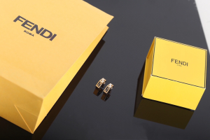 Fendi Baguette FF Crystal Earrings