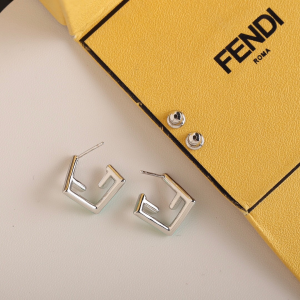Fendi First Crystal Earrings Green