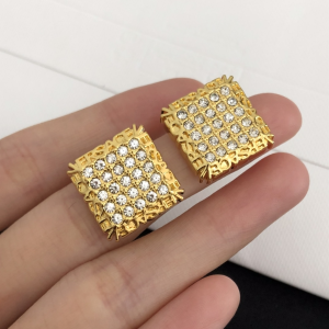 Versace Crystals Square Earrings