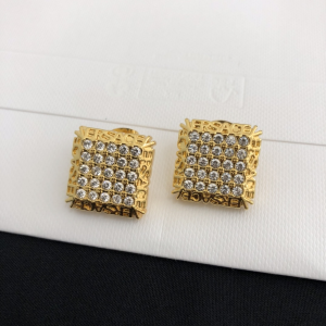 Versace Crystals Square Earrings