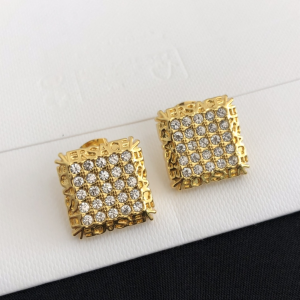 Versace Crystals Square Earrings