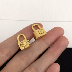 Versace Medusa Gold Padlock Earrings