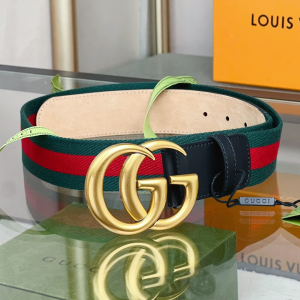 Gucci Double G Buckle Web Belt 40MM