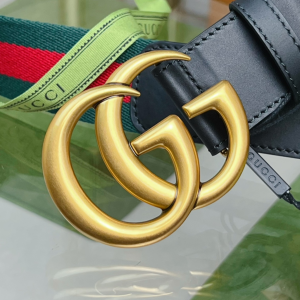 Gucci Double G Buckle Web Belt 40MM