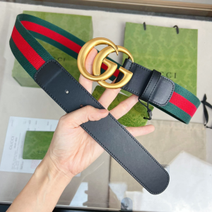 Gucci Double G Buckle Web Belt 40MM