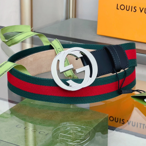 Gucci Interlocking G Buckle Web Belt 40MM