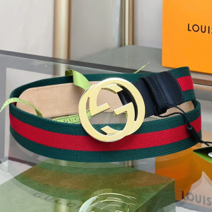 Gucci Interlocking G Buckle Web Belt 40MM