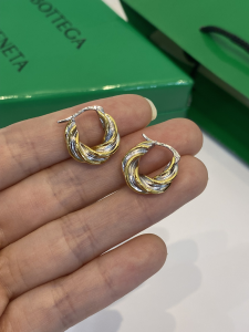 Bottega Veneta Pillar Hoop Earrings