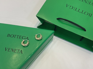 Bottega Veneta Pillar Hoop Earrings