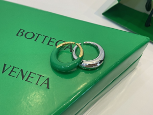 Bottega Veneta Spine Rings Green