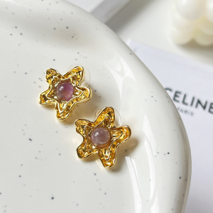 Celine Gold Star Earrings