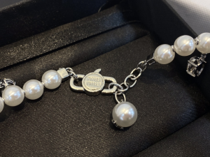 Miu Miu Pearl and Crystals Necklace