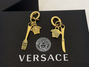 Versace Medusa Cutlery Gold Earrings