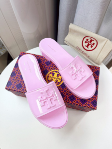 Tory Burch Eleanor Jelly PVC Slide Sandal Pink Tory Burch Eleanor Jelly PVC Slide Sandal Pink