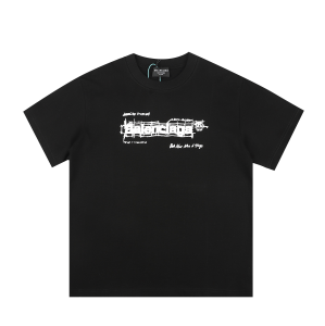 Balenciaga Black Cotton T Shirt