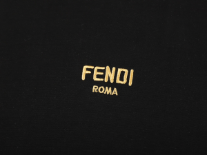 Fendi Black Cotton T Shirt