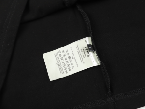 Fendi Black Cotton T Shirt