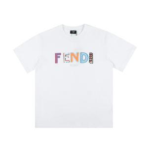 Fendi White Cotton T Shirt