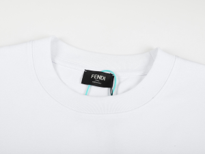 Fendi White Cotton T Shirt