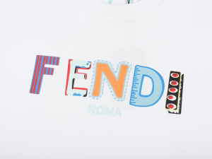 Fendi White Cotton T Shirt
