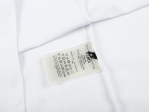 Fendi White Cotton T Shirt