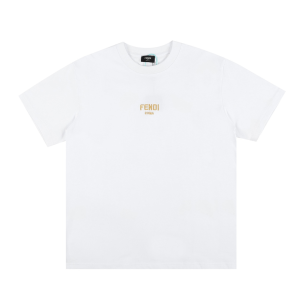 Fendi White Cotton T Shirt