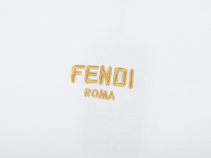 Fendi White Cotton T Shirt