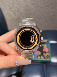 Gucci Grip Chronograph Black and Steel Watch Gucci Grip Chronograph Black and Steel Watch