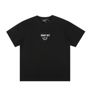Balenciaga Helo Black Cotton T Shirt Balenciaga Helo Black Cotton T Shirt