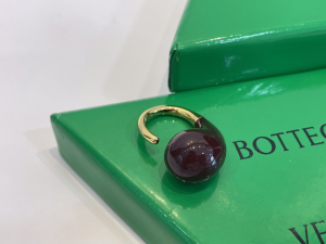 Bottega Veneta Drop Merlot Rings