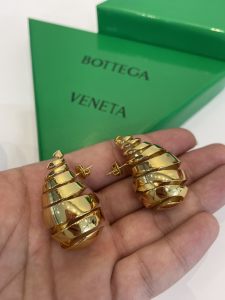 Bottega Veneta Drop Yellow Gold Earrings